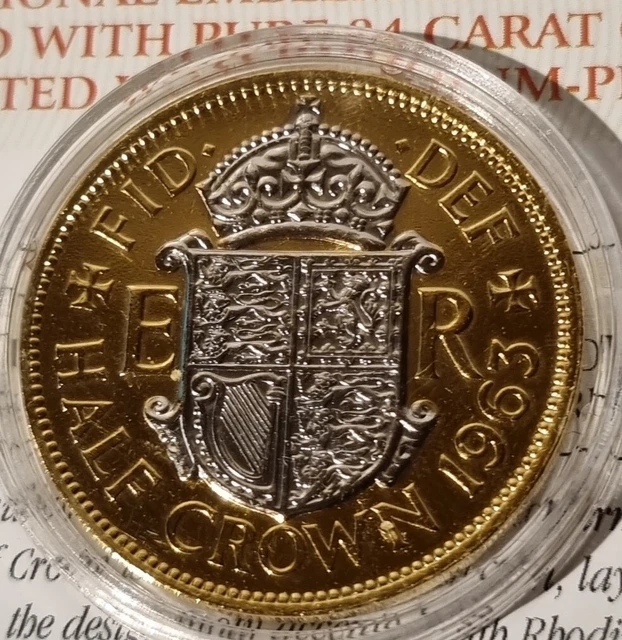 Changing Face Of Britain’s Coinage Emblems Edition 1963 Half Crown COA