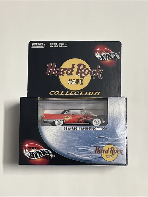 ミニカー 1957 CADILLAC ELDOLADO HARD ROCK CAFE HOT WHEELS 100% Boxed Hard Rock Cafe 1957 Cadillac Eldorado