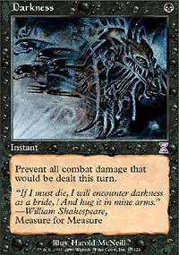 Tenebre Edizione Leggenda Nero Magic The Gathering In Ita Istantaneo  New