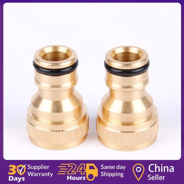 Garden Hose Pipe Adaptor Brass Pipe Joiner for Tap Kitchen Faucet (3Pcs) ☘️