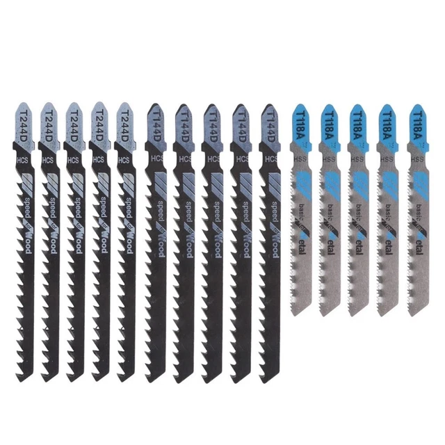 15* Hojas de sierra 15 ud. Clasificadas para Corte Dispositivo Kit Eje en T Desig