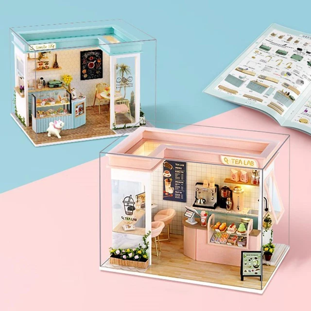 DIY 3D HANDMADE Doll Wooden House Model Building Kits Toys for Children ...