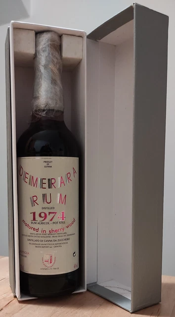 Rum Demerara 1974 Moon Import - rum agricol pot still matured sherry wood