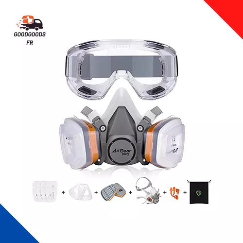 AirGearPro G-500 Masque de Protection  Réutilisable pour Bricolage et Travaux