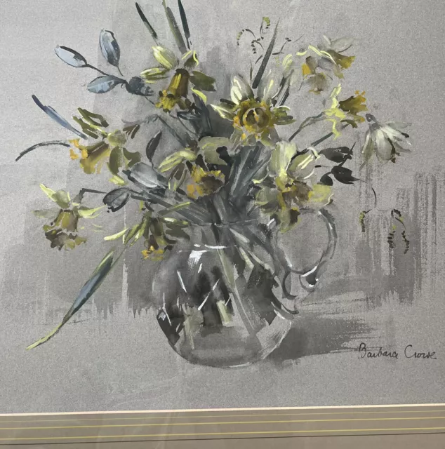 Barbara Crowe - Still Life - Watercolour Floral Flowers Painting Daffodils