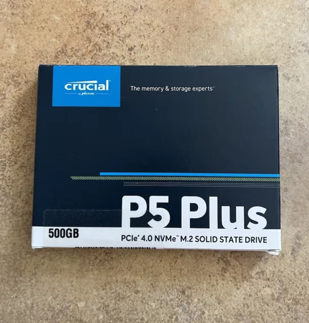 Crucial P5 Plus 500GB SSD interne gaming M.2 PCIe Gen4 NVMe Jusqu’à 6600Mo/s