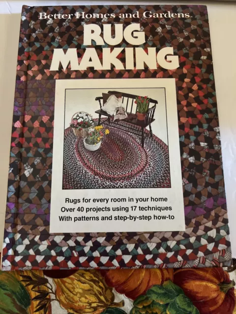 Libro de fabricación de alfombras vintage 1978, Better Homes Gardens, tapa dura