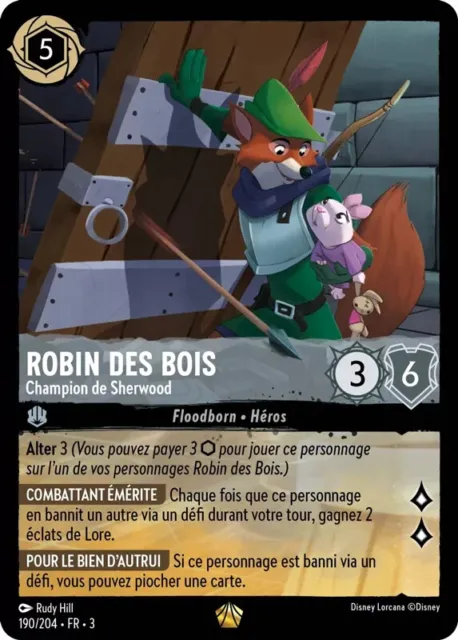Disney Lorcana - Robin des Bois (Champion) / 190/204 - Légendaire - VF
