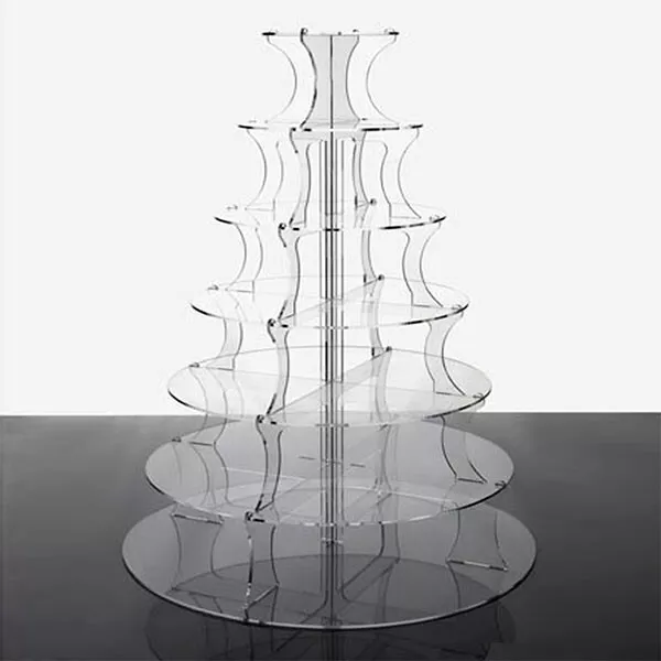 7 Tier Step Acrylic Cupcake Stands Cup Cake Stand Cheerico Cupcake Stands