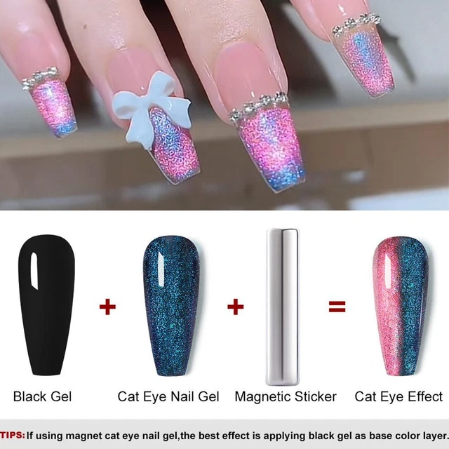 de chat Gel de vernis à ongles Arc-en-ciel Spar Colle de photothérapie à ongles 7
