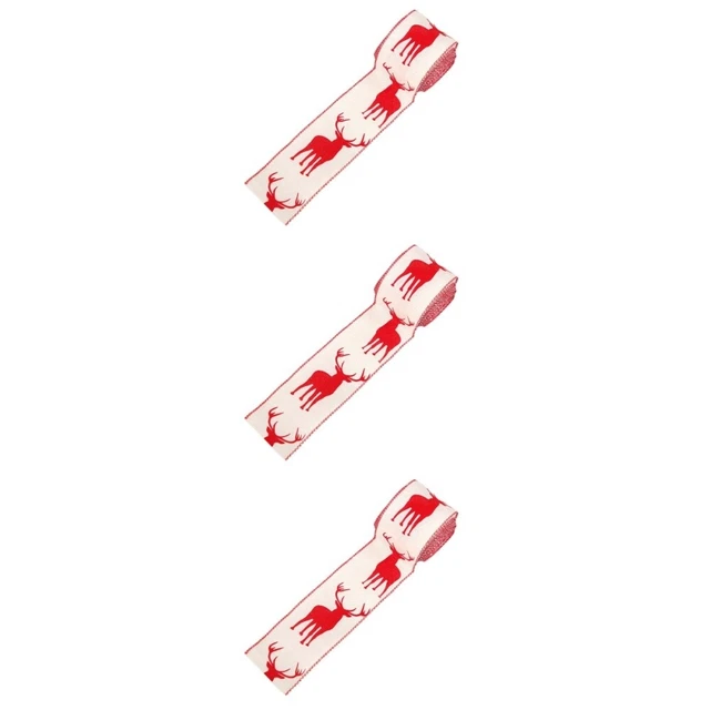 3 rollen von Weihnachten Diy Bänder Geschenk Verpackung Bänder 12