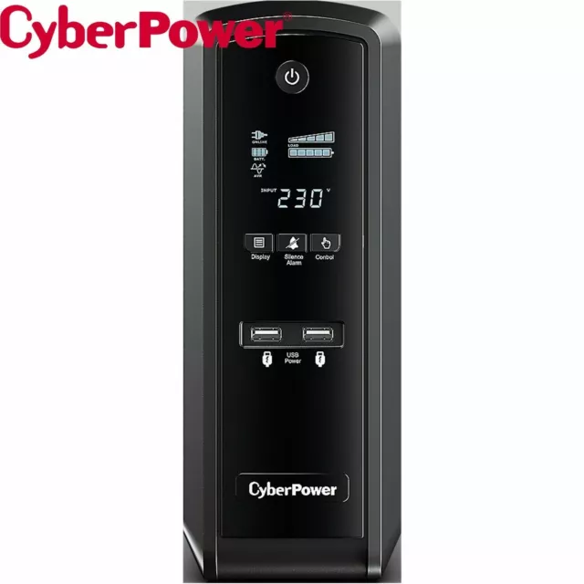 CyberPower 6 Outlets UPS PFC Sinewave 1500VA 900W Uninterruptible Power Supply 2