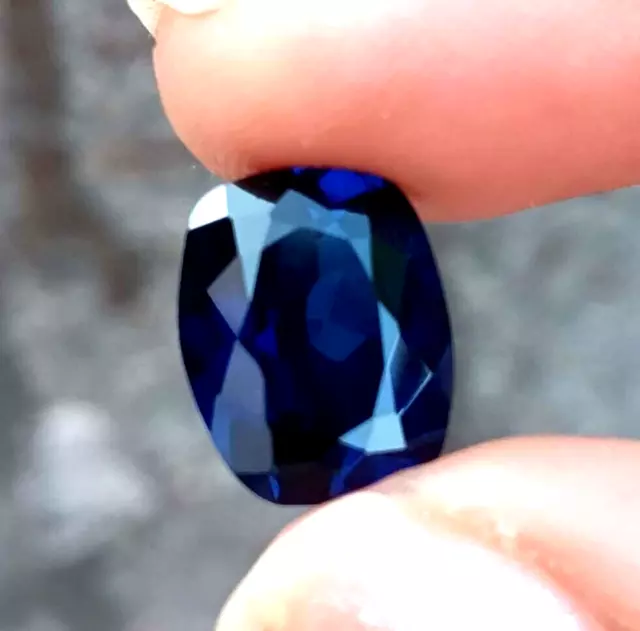 6.30 Ct Natural Blue Kashmiri Sapphire AAA Unheated Certified Loose Gemstone