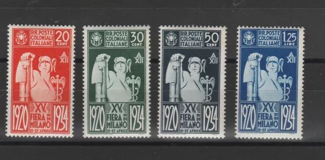 1934 Questions Générales de Colonies Foire de Milan 4 Val MNH MF55156