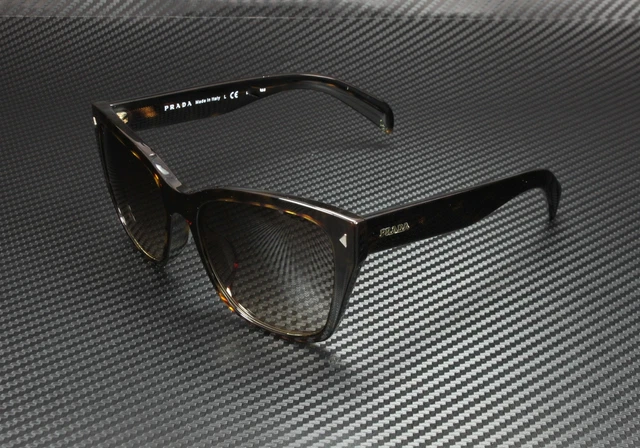 PRADA HERITAGE PR 09SSF 2AU3D0 Havana Brown Grad Grey 56 mm