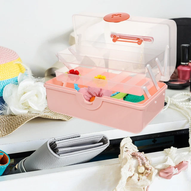 Cotton Swab Box Hair Tool Organizer Bins Storage Box Makeup Gadgets Portable 12