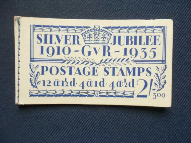 No Stamps Sg Bb16 Ed 300 George V 2/- Stamp Booklet Fords Blotting Paper Dubarry