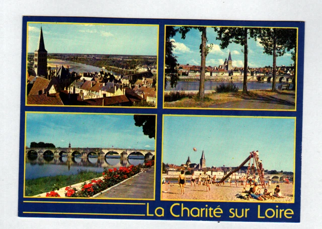 LA CHARITE-sur-LOIRE (58) JEUX de PLAGE sur Bord de LOIRE animé