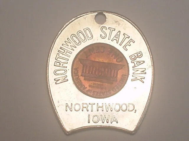 Northwood, IA 1961-D Encased Cent Penny - Northwood State Bank