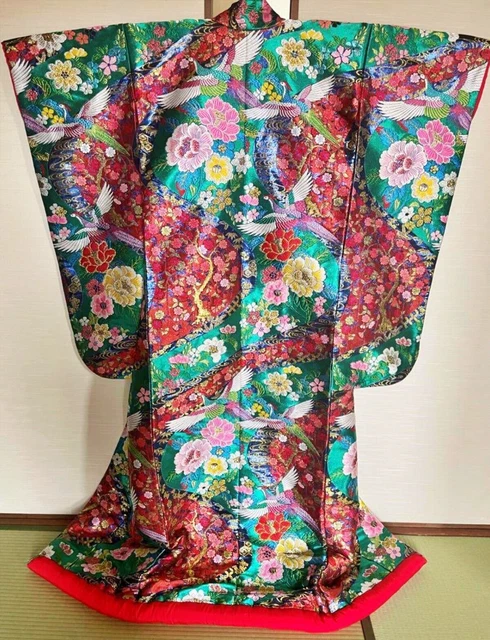 Japanese Kimono Uchikake Wedding Pure Silk  japan 450