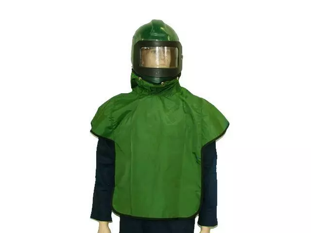 RPB NOVA 2000 Air Fed Sandblasting Helmet NV-2002XL 32" Green Nylon CAPE ONLY