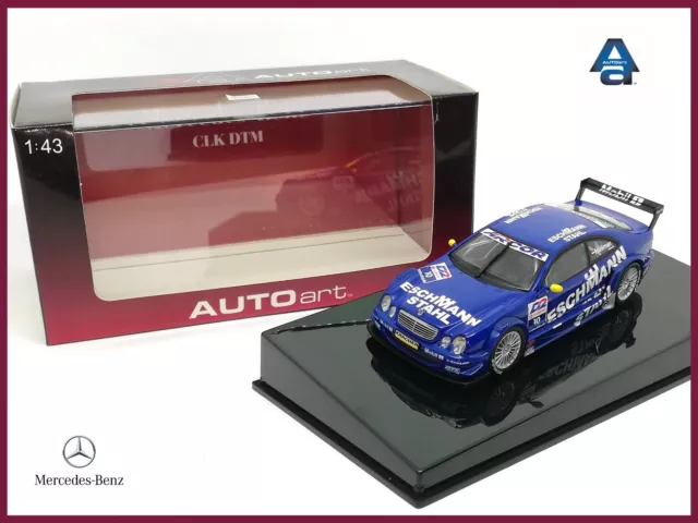 ⭐️AUTOart 60136 - MERCEDES BENZ CLK AMG DTM 2001 #10 Patrick HUISMAN 1:43 blue⭐️