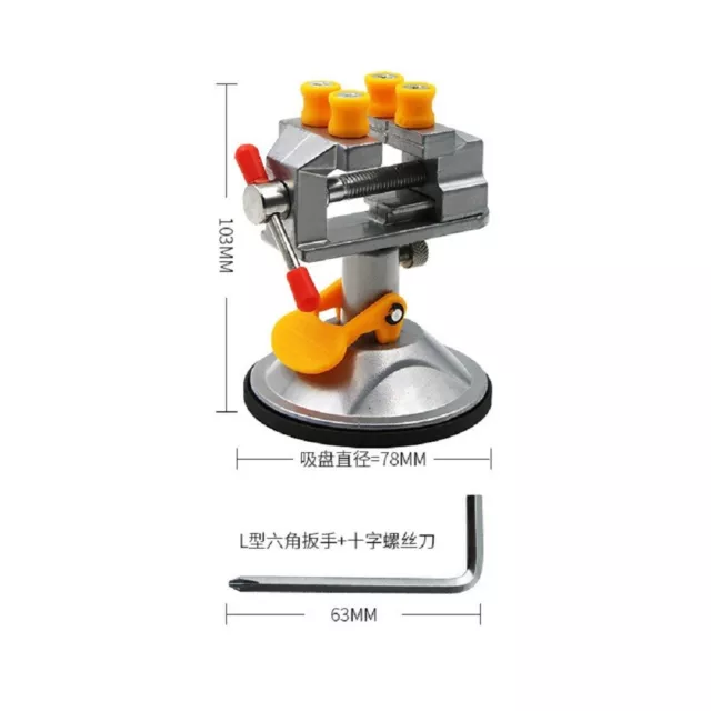 Small Rotating Vice 360�� Swivelling Work 30 Mm Suction Cup Vice Fast Delivery