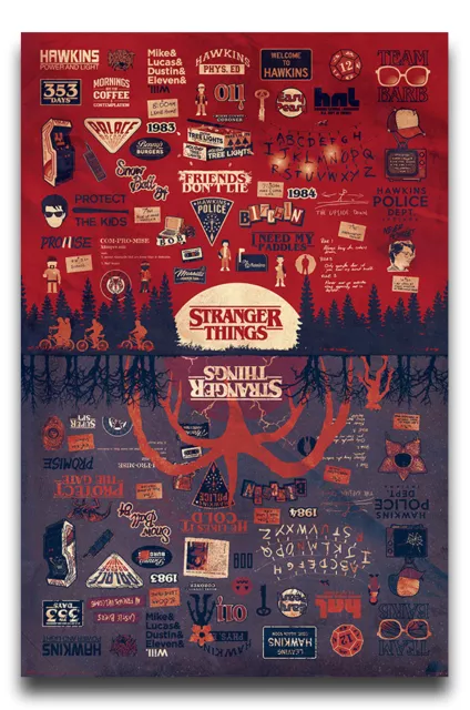 Stranger Things The Upside Down Poster New - Maxi Size 36 x 24 Inch