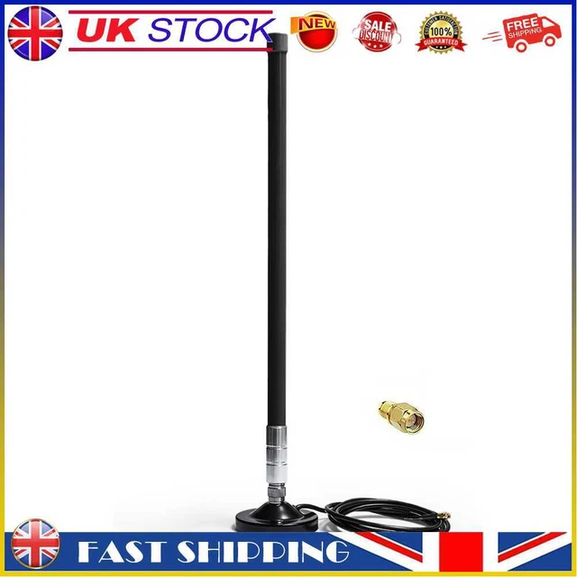 5dBi 858-878MHz for Helium Hotspot Miner Antenna+Magnet Base (55cm Black) #gib