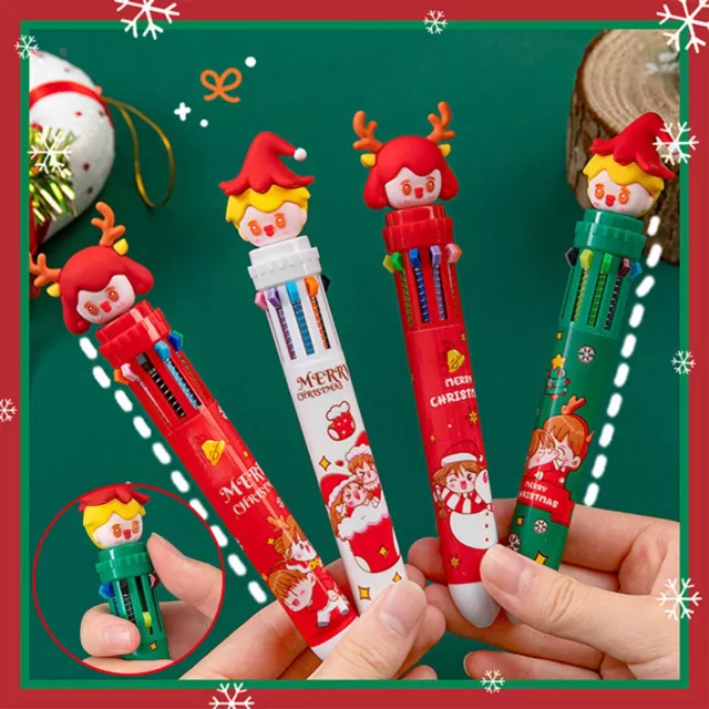 Ten Color Cartoon Christmas Ball Pen Students Creative  Colors With Us Account