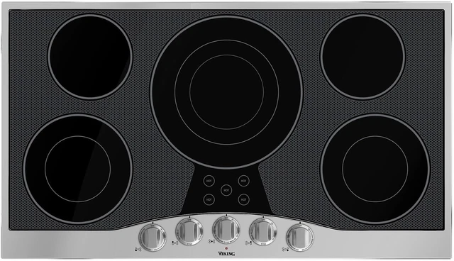 Viking 36" Electric Stainless Steel Cooktop With 5 Elements - Model: RVEC3365BSB