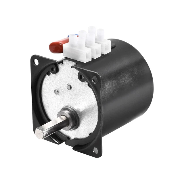 Produktbild von AC 220V 120W Getriebemotor Mit 180K Reduzierer & Drehzahlregler – Metallgetriebe, 0–7,5 U/min, 25,5 Nm Drehmoment – Für Industrielle Anwendungen