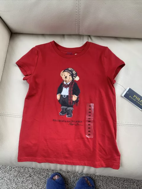 Polo By  Ralph Lauren  Toddlers Girls  Cotton Jersey T- Shirt size 6