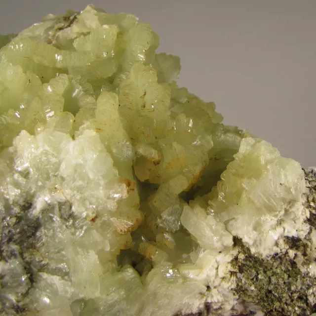 3.7" Green PREHNITE & QUARTZ Crystals Cluster - Imilchil, Morocco 3