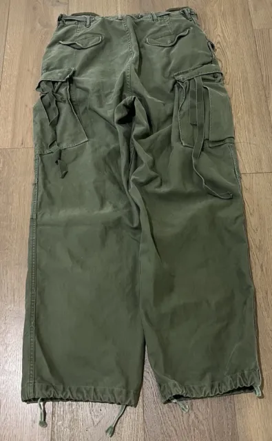 Vintage Korean War US Army M51 Field Pants Trousers Sz M Long 34x31 USA Military