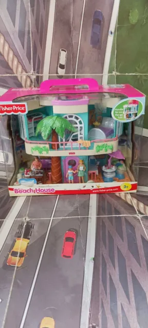 BRAND NEW in Box Fisher Price Beach House Toy Play Set 75118 from 2000, RARE!