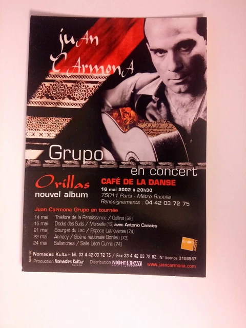JUAN CARMONA GRUPO Cafe de la DAnse 2002 carte postale postcard