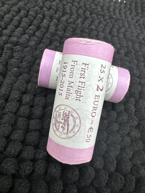 Rolle 2 Euro Gedenkmünzen Malta 2015 Erstflug von Malta