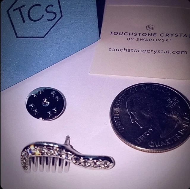 Touchstone Crystal By Swarovski Comb Tac Pin NIB