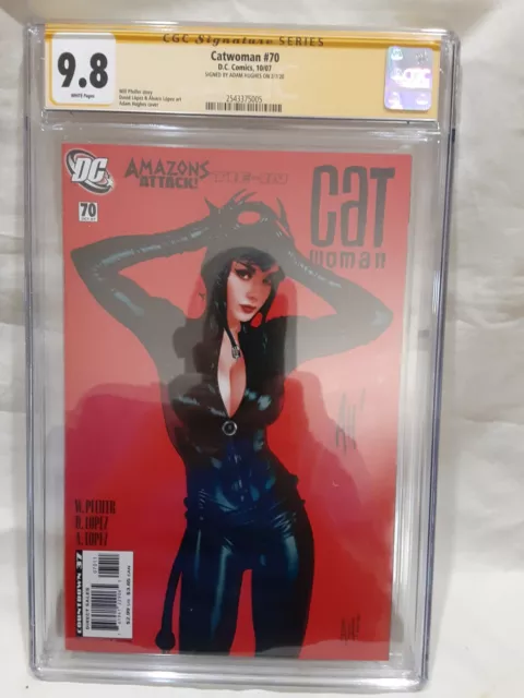 CATWOMAN #70 CGC 9.8 Signed Adam Hughes RARE HIGH GRADE BEAUTY!!