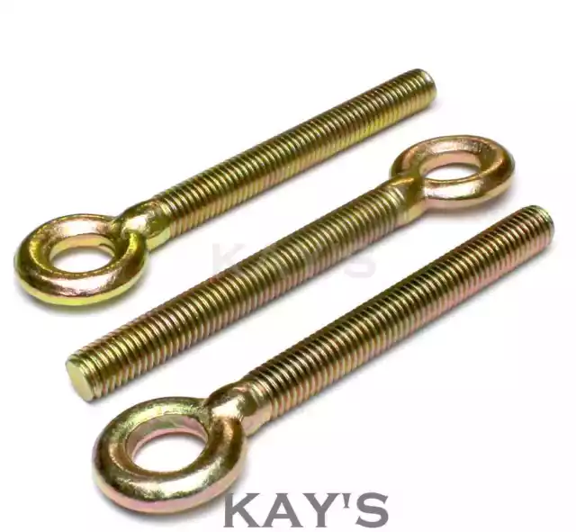 Forged Eye Bolts Threaded Rings M6 M8 M10 M12 Resin Catenary Wire Hanging Screws