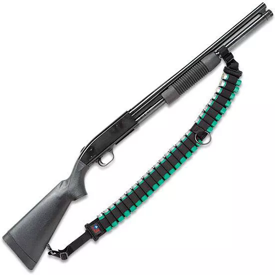 Mossberg 500 Tactical Pump Shotgun Ammo Sling (25 Shells) By Ace Case - Usa Made