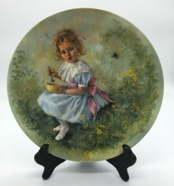 Reco Collectible Plate, Mother Goose, Little Miss Muffet, Nursery Rhyme, Decor