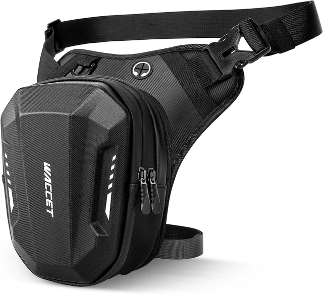 Sacoche De Cuisse Réglable étanche - Pour Sport, Voyage, Moto - Triple Couche, Sangle Ajustable