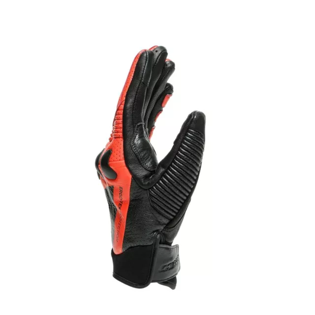 Gloves Leather Man Dainese X-RIDE BLACK/FLUO-RED 3