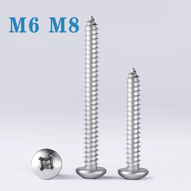 Phillips Testa Autofilettante Viti #4x1/2" 304 Inox Acciaio Metallo - Foto 13