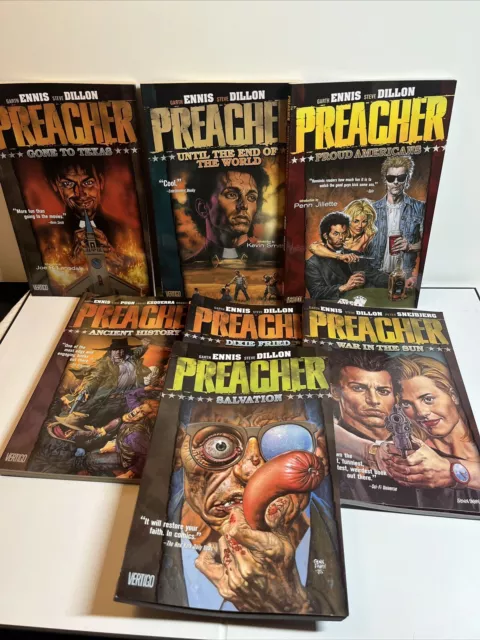 Preacher TPB Lot | Vol 1-7 | Garth Ennis Steve Dillion | DC Vertigo Comics 2000