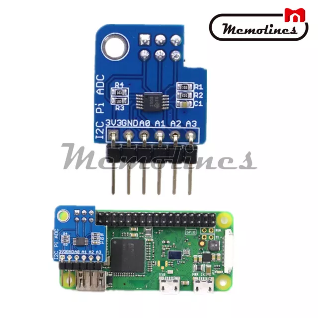 ADS1115 I2C PI ADC 16-bit Module Converter Board For Raspberry Pi 2 3 ...