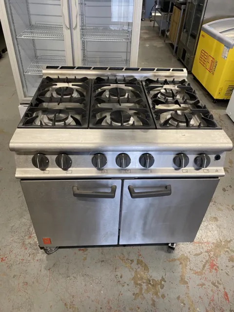 Natural Gas  Falcon 6 Burner Dominator Plus Oven Range/ Cooker / Commercial