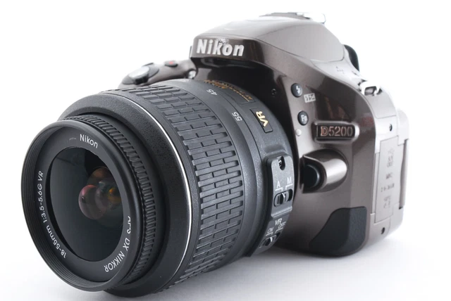 Nikon D5200 24.1MP Digital brown w/18-55mm [1158 shot! NEAR MINT!] from Japan 3